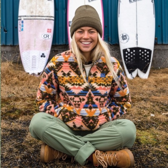 ๐ฅ๐ฅBILLABONG - BOUNDARY MOCK NECK FLEECE๐ฅ๐ฅ - Picture 2 of 9